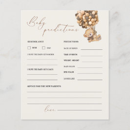 Lámina Predicciones de osito de peluche y juego Baby Show