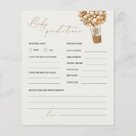 Lámina Predicciones de osito de peluche y juego Baby Show