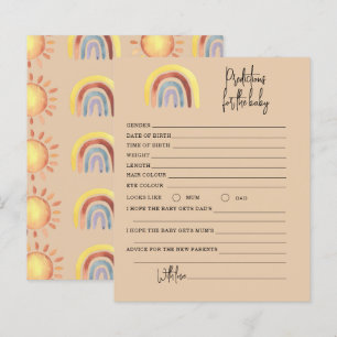 Lámina Predicciones del arcoiris del Boho y juego de cons