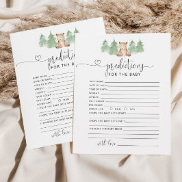 Lámina Predicciones del bebe de oso de Woodland