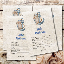 Lámina Predicciones del bebé sobre el tema del niño náuti