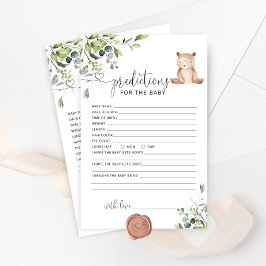 Lámina Predicciones del oso eucalipto para el bebé