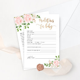 Lámina Predicciones florales de Rubor chica para el bebé