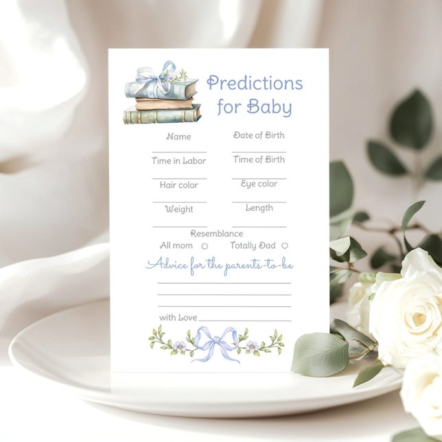 Lámina Predicciones para baby Blue Bow wildflower Storybo (Subido por el creador)