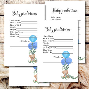 Lámina Predicciones para bebés Oh niño Bear Balón Eucalyp