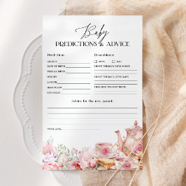 Lámina Predicciones para bebés y consejo juego de ducha d