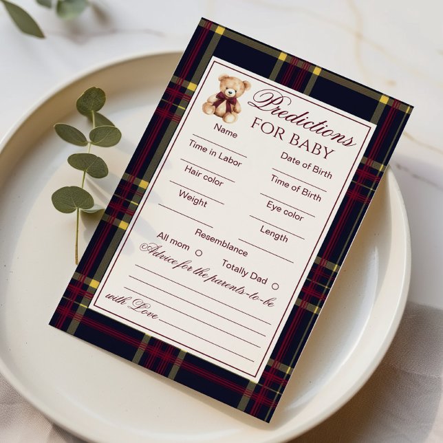 Lámina Predicciones para bebés y consejos: Oso Rojo (Subido por el creador)