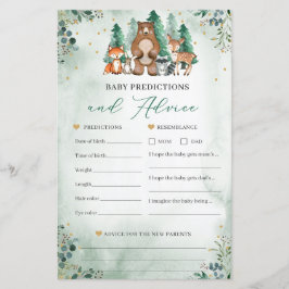 Lámina Predicciones para bebés y consejos sobre el juego