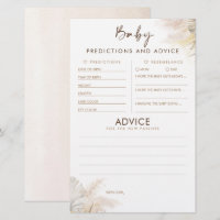 Predicciones para bebés y juego Baby Shower de con