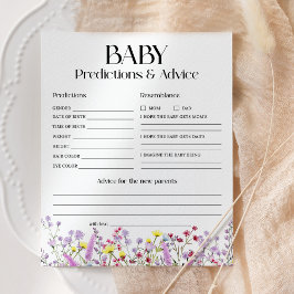 Lámina Predicciones para bebés y recomendaciones Ducha de