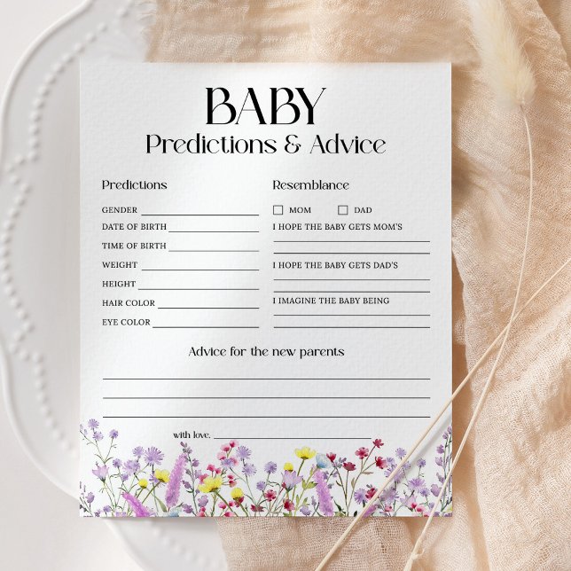 Lámina Predicciones para bebés y recomendaciones Ducha de (Subido por el creador)