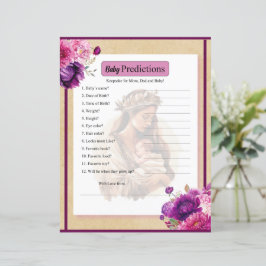 Lámina Predicciones púrpuras para bebés boho