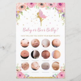 Lámina Predicciones y actividad de consejo para bebés de 