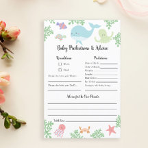 Predicciones y consejos Bajo el mar Baby Shower Ju