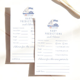 Lámina Predicciones y consejos de Baby Shower en barco ná