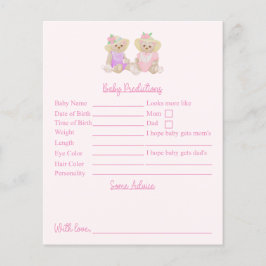 Lámina Predicciones Y Consejos De Baby Shower Fiesta De T