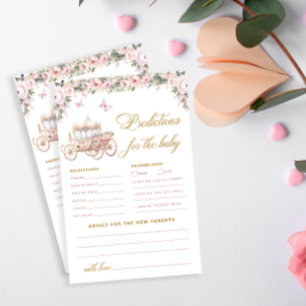 Lámina Predicciones y consejos de Little Princess Baby Sh