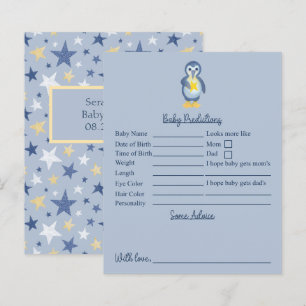 Lámina Predicciones Y Consejos De Star Penguin Baby Showe