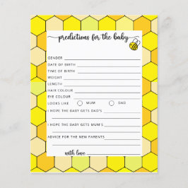 Lámina Predicciones y consejos para bebés de abejas peque