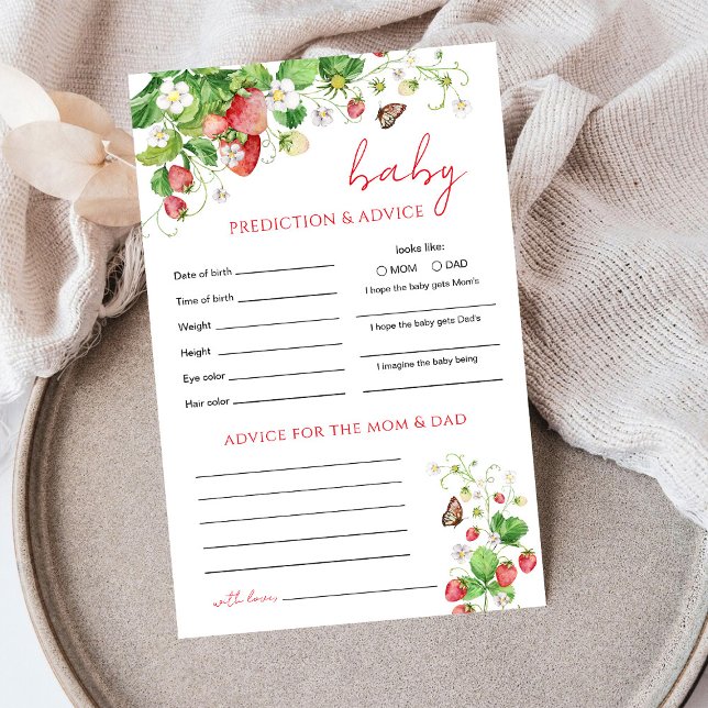 Lámina Predicciones y Consejos para Bebés de Fresa (Subido por el creador)