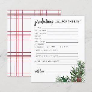 Lámina Predicciones y consejos para bebés de Navidad de h