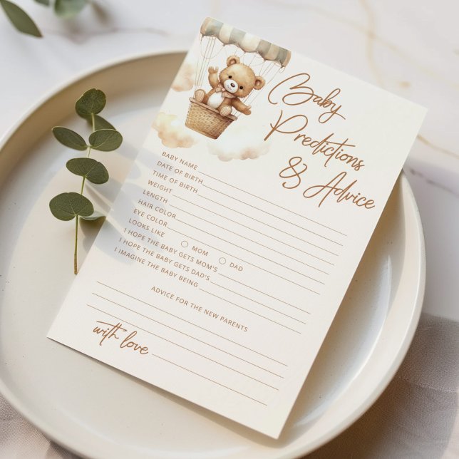 Lámina Predicciones y consejos para bebés de ositos de pe (Subido por el creador)