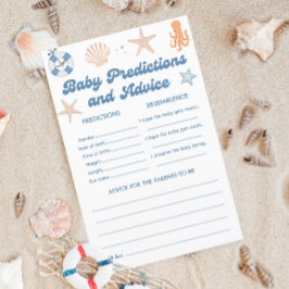 Lámina Predicciones y consejos para bebés en las costas d