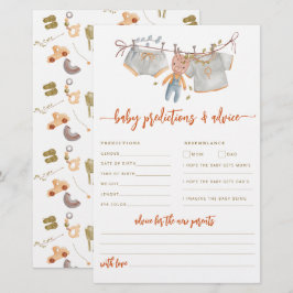 Lámina Predicciones y consejos para el bebé boho