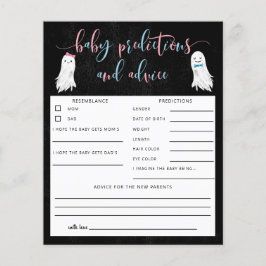 Lámina Predicciones y consejos para la revelación del sex