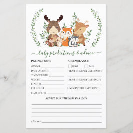 Lámina Predicciones y consejos sobre el consumo de animal