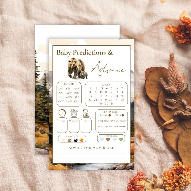 Lámina Predicciones y ducha de consejo para bebés de Wood (Subido por el creador)