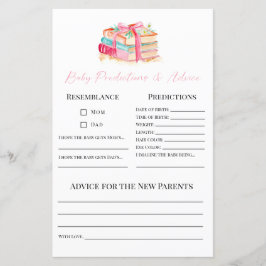 Lámina Predictions & Advice New Chapter Baby Shower Game