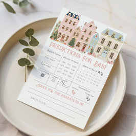 Lámina Predictions and Advice Christmas Village Card