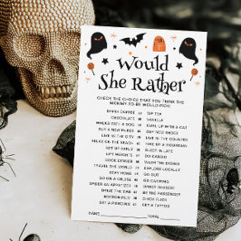 Lámina ¿Preferiría Un Juego De Baby Shower De Halloween?