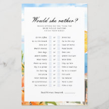 ¿Prefiere Aperol Spritz Bridal Shower Game?