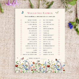 Lámina Prefiere | Ducha de novias Boho Wildflowers