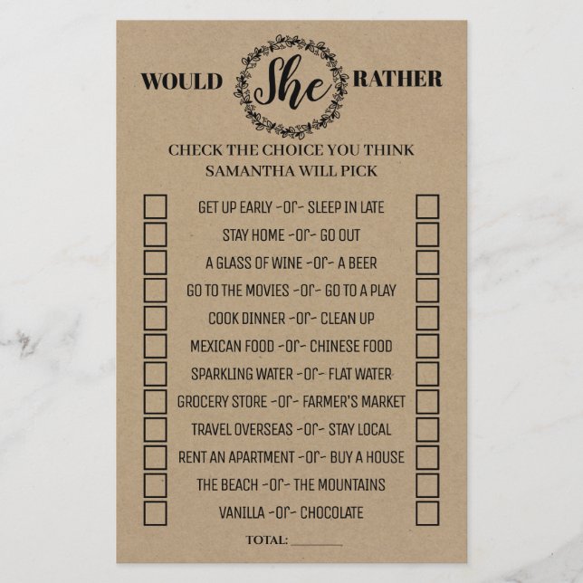 Lámina ¿Prefiere ducharse de un juego bilingüe? (Anverso)