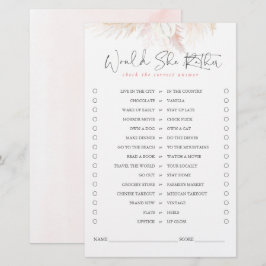 Lámina ¿Prefiere El Juego De Novias Grass Pampas?