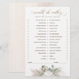 Lámina ¿Prefiere El Juego De Novias Grass Pampas?