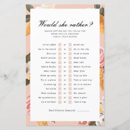 Lámina ¿Prefiere Escoger Un Juego De Ducha De Novias?