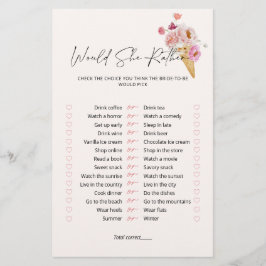 Lámina ¿Prefiere Hielo Cream Briam Shower Game?