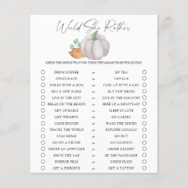 Lámina Prefiere jugar - Calabaza blanca -