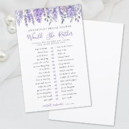 Lámina ¿Prefiere Lavender La Ducha De Novias Florales?