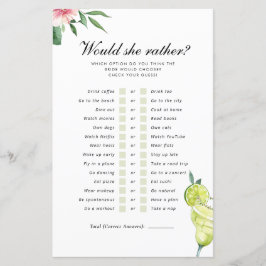 Lámina ¿Prefiere Margarita Juego De Novias Mexicanas?