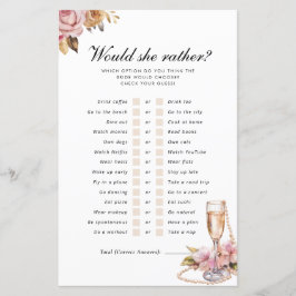 Lámina Prefiere Perder el juego de novias Prosecco