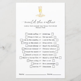 Lámina ¿Prefiere Perder La Ducha Bridal Prosecco?