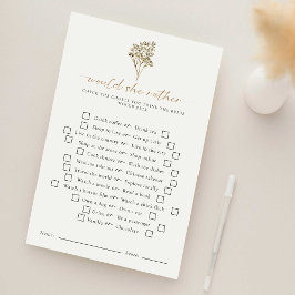 Lámina ¿Prefiere que el amor esté en la ducha de novias e