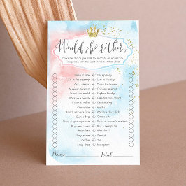 Lámina ¿Prefiere que el género de oro azul rosado revele