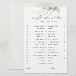 Lámina Prefiere que la vegetación deje un juego de novias