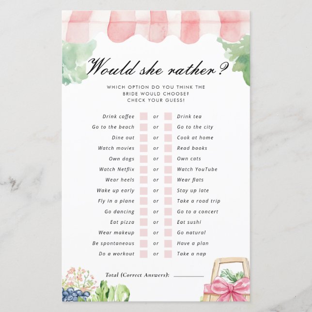 Lámina Prefiere Que Se Salga Del Juego De Novias En El Me (Anverso)